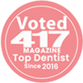 417 Magazine Top Dentist Since Since 2016 badge